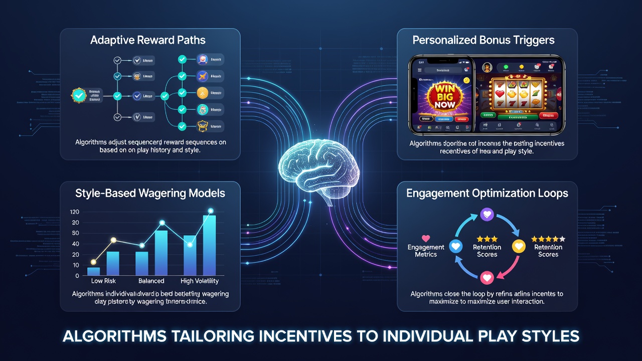 Dashboard interface showing algorithmic segmentation of player profiles and corresponding incentive recommendations