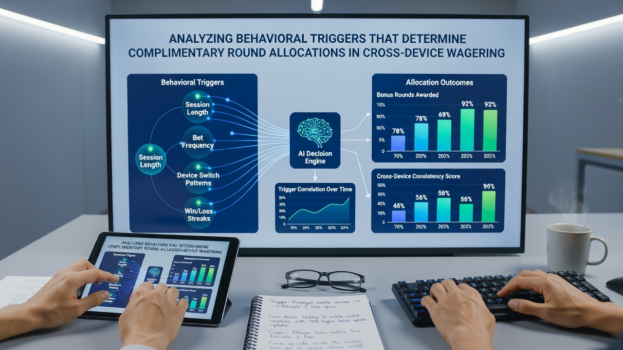 Dashboard view of behavioral metrics used for round allocation decisions in wagering ecosystems