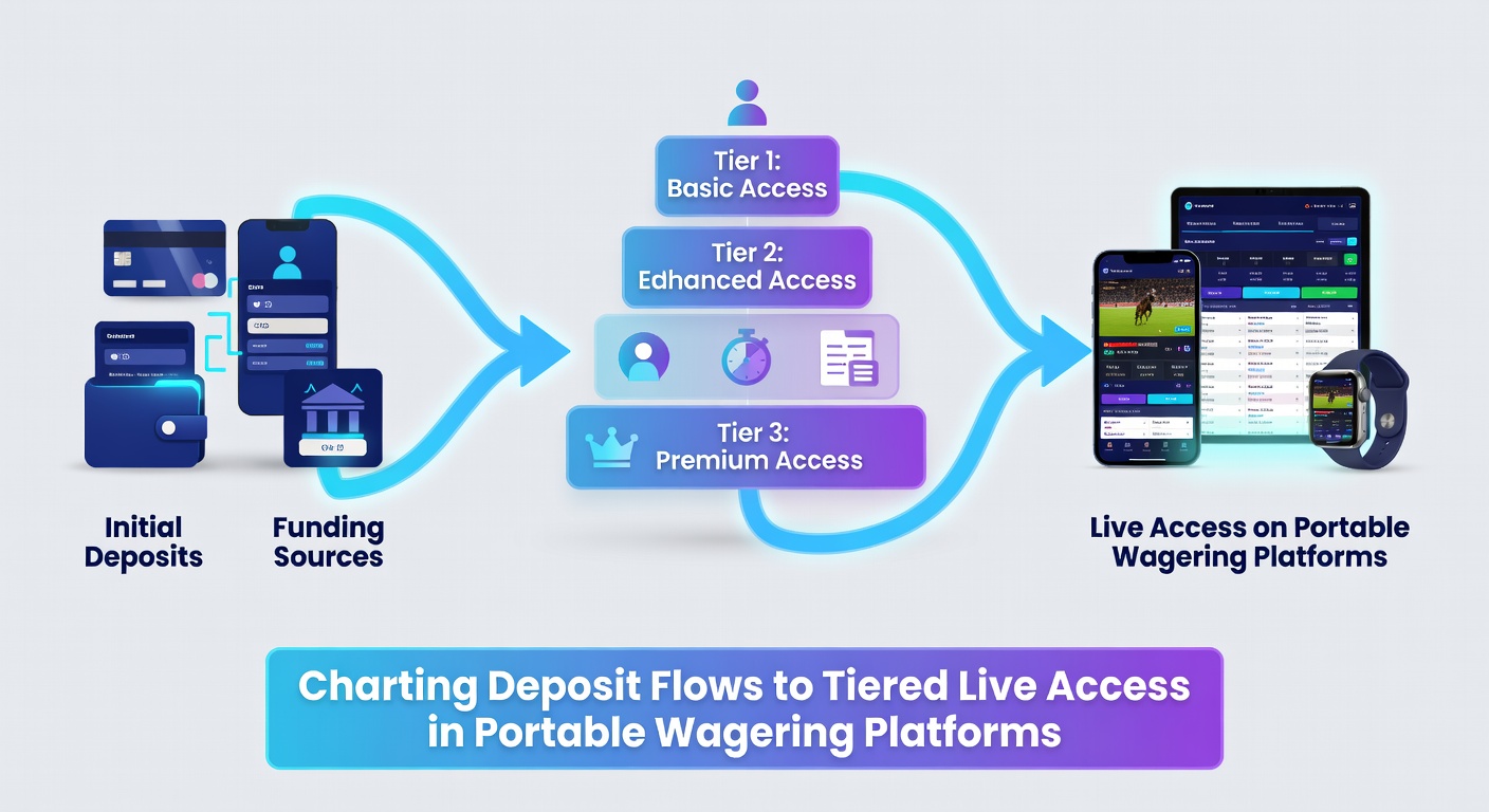 Mobile screen capture of tier progression dashboard leading to live casino tables
