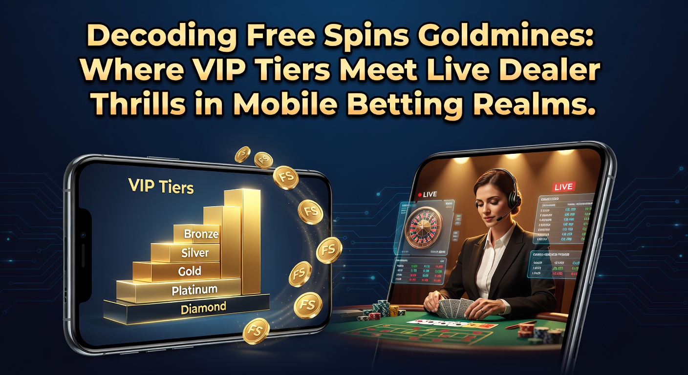 Vibrant mobile screen displaying free spins activation alongside a live dealer roulette table in a VIP-themed interface, highlighting the fusion of promotions and real-time gaming