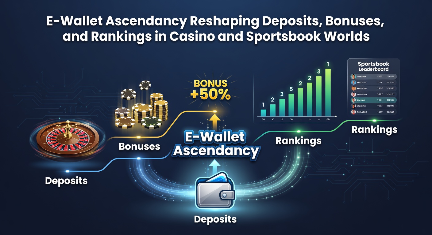 Graph showing rising e-wallet deposit volumes alongside bonus uptake in casino and sportsbook sectors