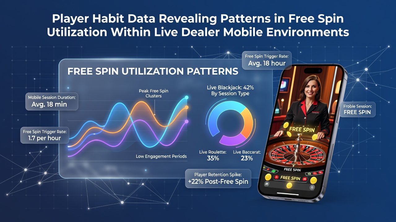 Mobile screen showing live dealer table with free spin indicators overlaid on player interface